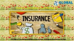 Insurance Consultants Email,Mailing List