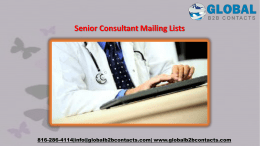 Senior Consultant Mailing Lists