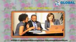 Consultants Email Address