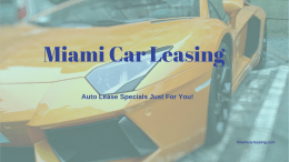 Miami Car Leasing