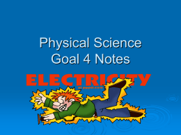 Physical Science Goal 3 Notes