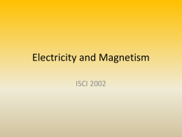 Electricity and Magnetism PP