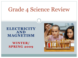 Grade 4 Science Review - South Windsor Public Schools
