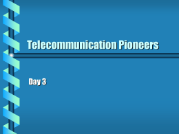 Telecommunication Pioneers