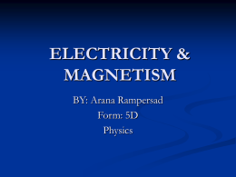 electricity & magnetism
