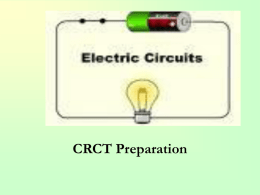 CRCT Preparation Four identical light bulbs are connected in a