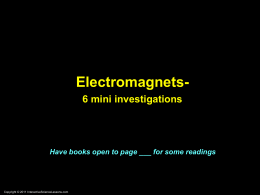 PPT-Electromagnets - Interactive Science Teacher