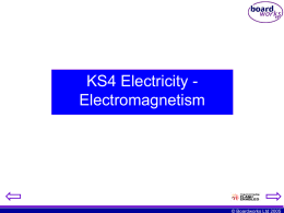 Electricity – Electromagnetism