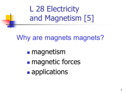L 28 Electricity and Magnetism [5]