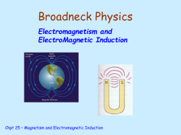 Electromagnetism and ElectroMagnetic Induction
