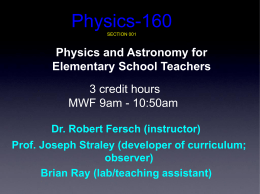 PHY160-1 - Physics and Astronomy