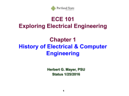 History of EE