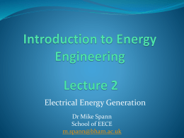 Introduction to Energy Engineering