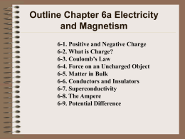 Chapter 6 Electricity and Magnetism