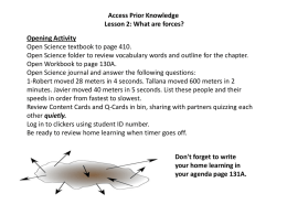 Chapter 13 Lesson 2: Physical Science