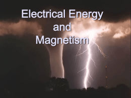 Electrical Energy and Magnetism