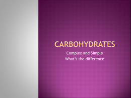 Carbohydrates - davis.k12.ut.us