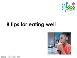 8 tips to eating well