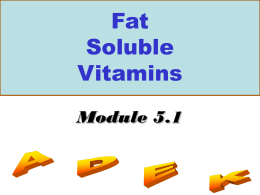 Student Module_5-1_Fat_Soluble_Vitamins