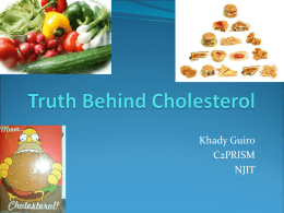 Truth behind Cholesterol