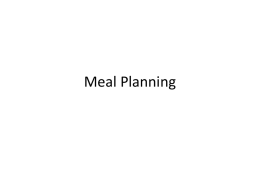Meal Planningx