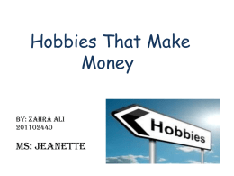Hobbies That Make Money