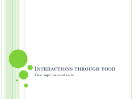 Interactions through food