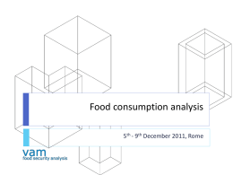 Food consumption analysis