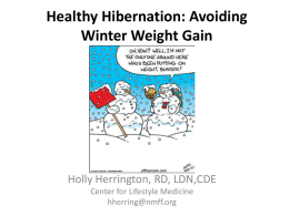 Healthy Hibernation: Avoiding Winter Weight Gain