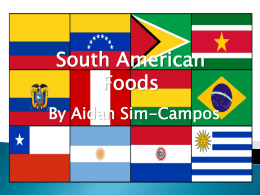 South American Food PowerPoint