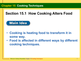 Chapter 15 Cooking Techniques