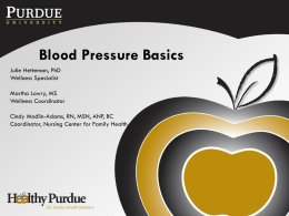 Blood Pressure Workshop