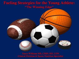 Fueling Strategy for the Young Athlete