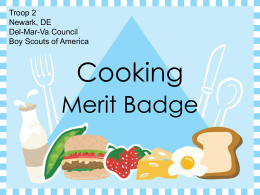 The Cooking Merit Badge