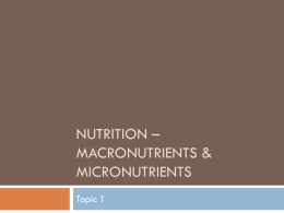 Macro & Micronutrients Combined