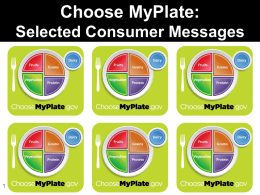 Choose MyPlate