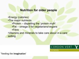 Nutrition for Older