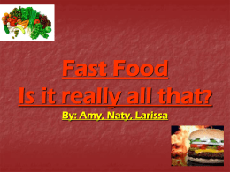 Fast Food  - globalsummit2010