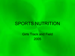 SPORTS NUTRITION - Independent School District 196