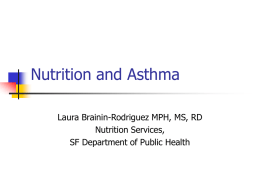 Nutrition and Asthma