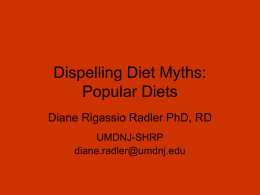 Dr. Diane Rigassio Radler - Rutgers