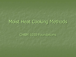 Dry Heat Cooking Methods - Resource Sites
