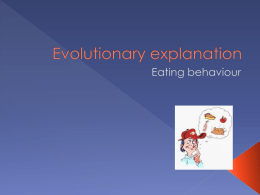 EATING BEHAVIOUR - Caroline Chisholm School