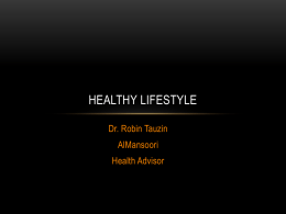 HSE Healthy Lifestyle training