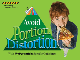 Avoid Portion Distortion - Ludlow Independent Schools