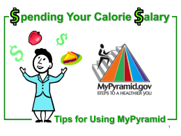 Spending Your Calorie Salary
