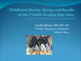 Obesity in School-aged Children: Causes and Consequences