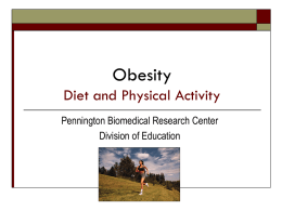 Obesity Diet and Physical Inactivity