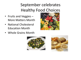 September celebrates Food - Western Carolina University