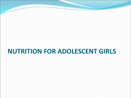 PERSONAL HYGIENE FOR ADOLESENT GIRLS